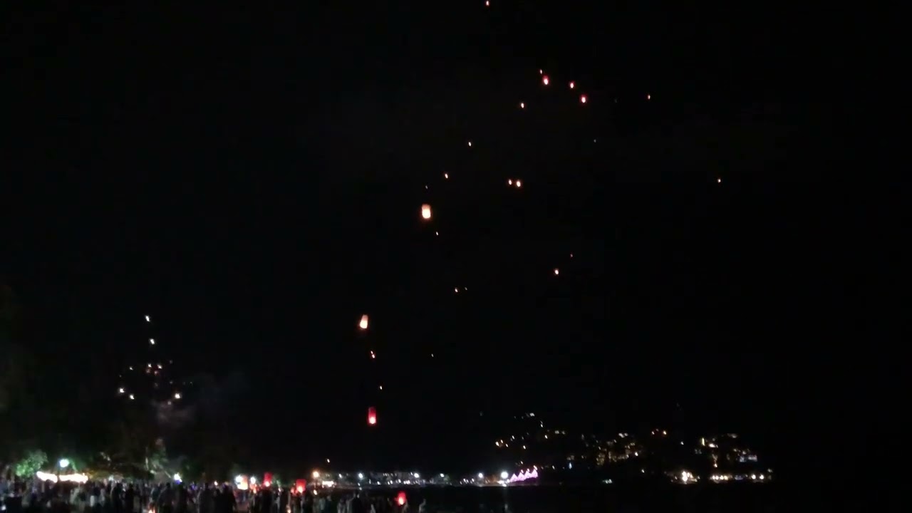 Patong Beach New year 2022 Lanterns