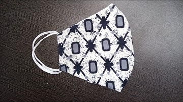 Easy Breathable A3 Layer Face Mask with FILTER POCKET / DIY face mask sewing tutorial