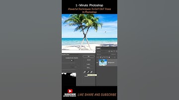 Powerful Technique To CUT OUT Trees in Photoshop | #shorts