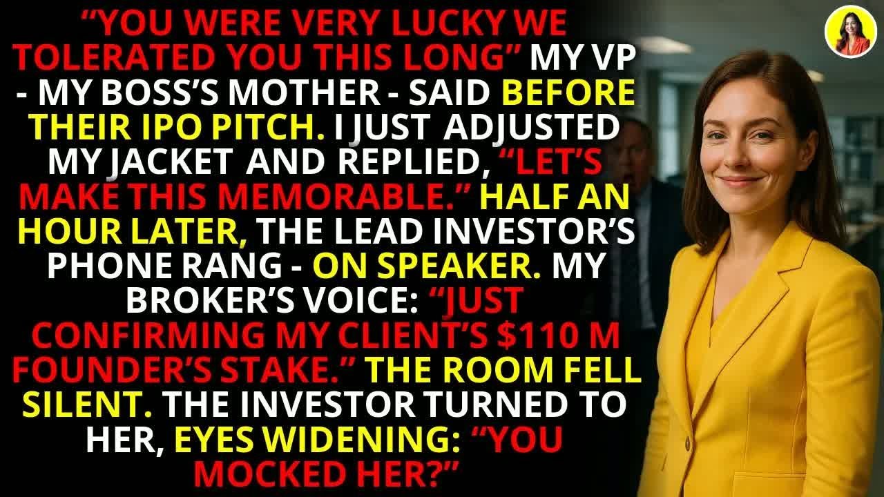 Secret Stake, Public Fall： How I Took Down My Boss's Mother at IPO 💼