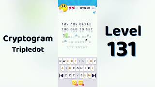 Cryptogram Tripledo Level 131 Solutions 🧩 | Logic Puzzle Game | Mini Boss