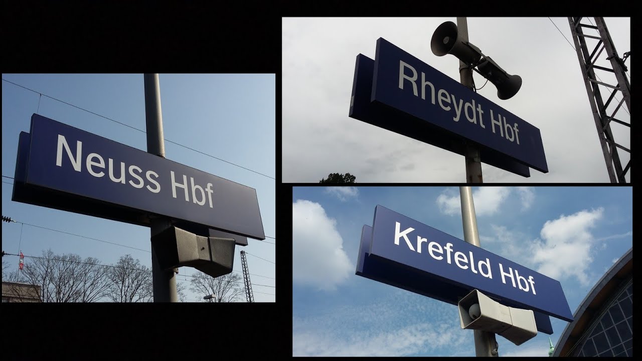 Bahnsteigansagen (Blechelse) Neuss, Rheydt und Krefeld Hbf
