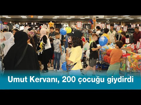 Umut Kervanı, 200 &ccedil;ocuğu giydirdi