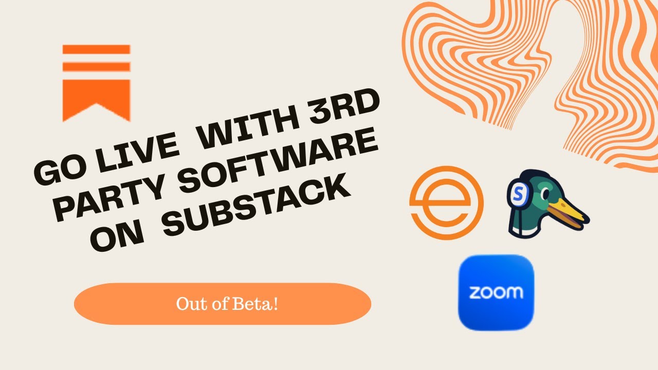 Substack Live Stream How to Go LIve on Substack Using 3rd Party Streaming Platforms - YouTube