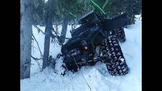 Snow wheeling near Quesnel