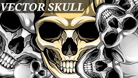 VECTOR SKULL |How to drawing skull  with vector style #autodesksketchbook #vektor #skull