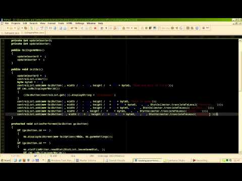 Minecraft Client Coding- Quick Gui Buttons- Ep. 17
