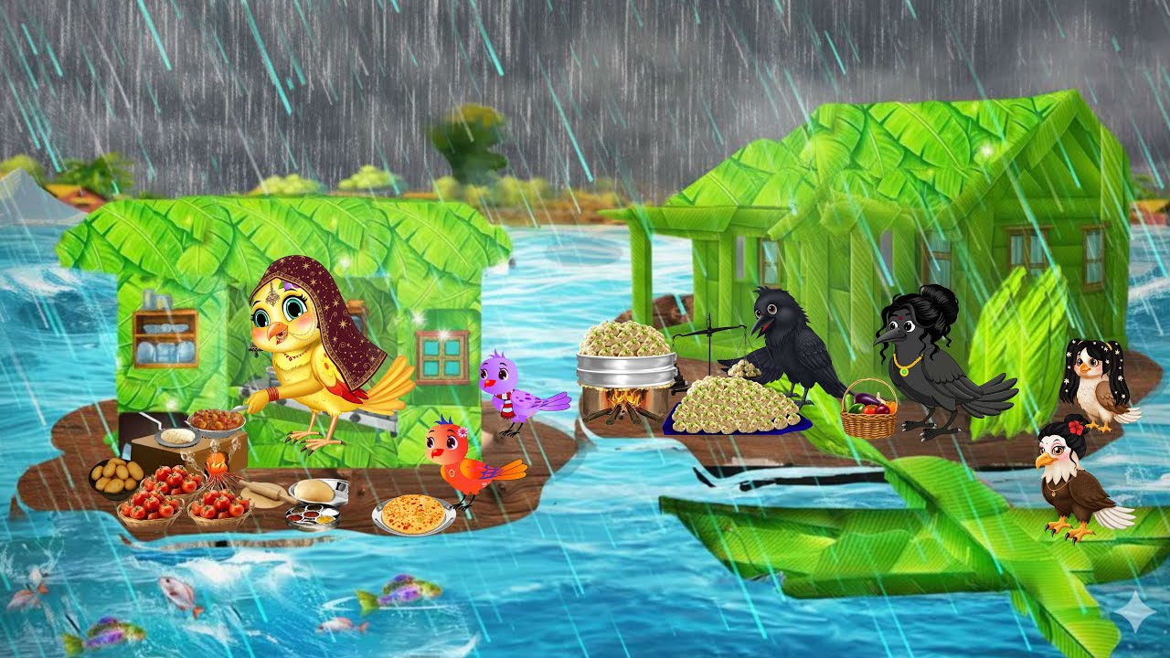 चिड़िया का हरी घास का घर | Episode New |Chidiya Wala Cartoon |Tuni Acchi Cartoon | Badal Kauwa TV