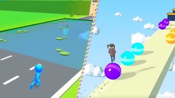 Shape Shifting VS Stack Rider (All Levels Gameplay Walkthrough)