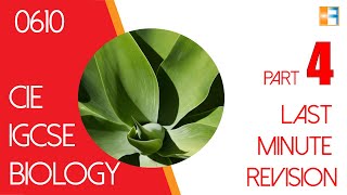 0610 Cambridge IGCSE Biology Last Minute Revision (Part 4/4)