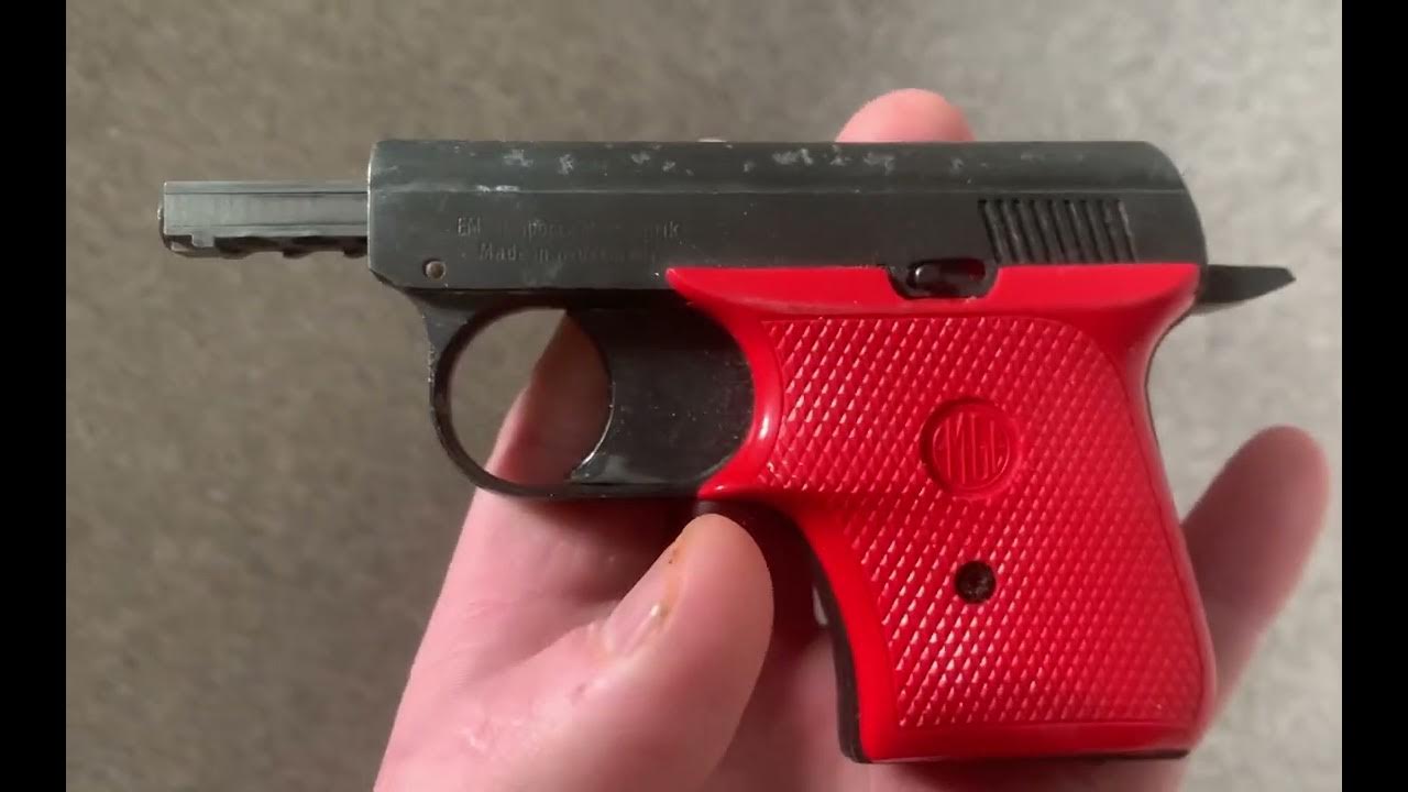 EMGE MODEL 6 Blank Firing Starting Pistol. YouTube