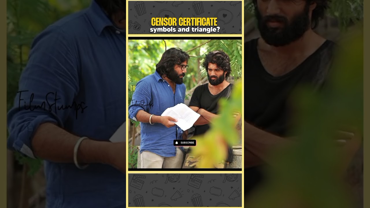 Censor certificate symbols and triangle|Telugu| Filmstumps| film stumps