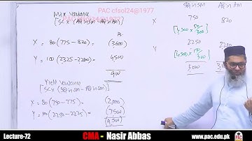CMA Nasir Abbas Lecture 72