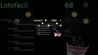 Resultado Lotofacil 23/04/2026. Concurso 3668. O premio estimado é de R$ 2.000.000,00.