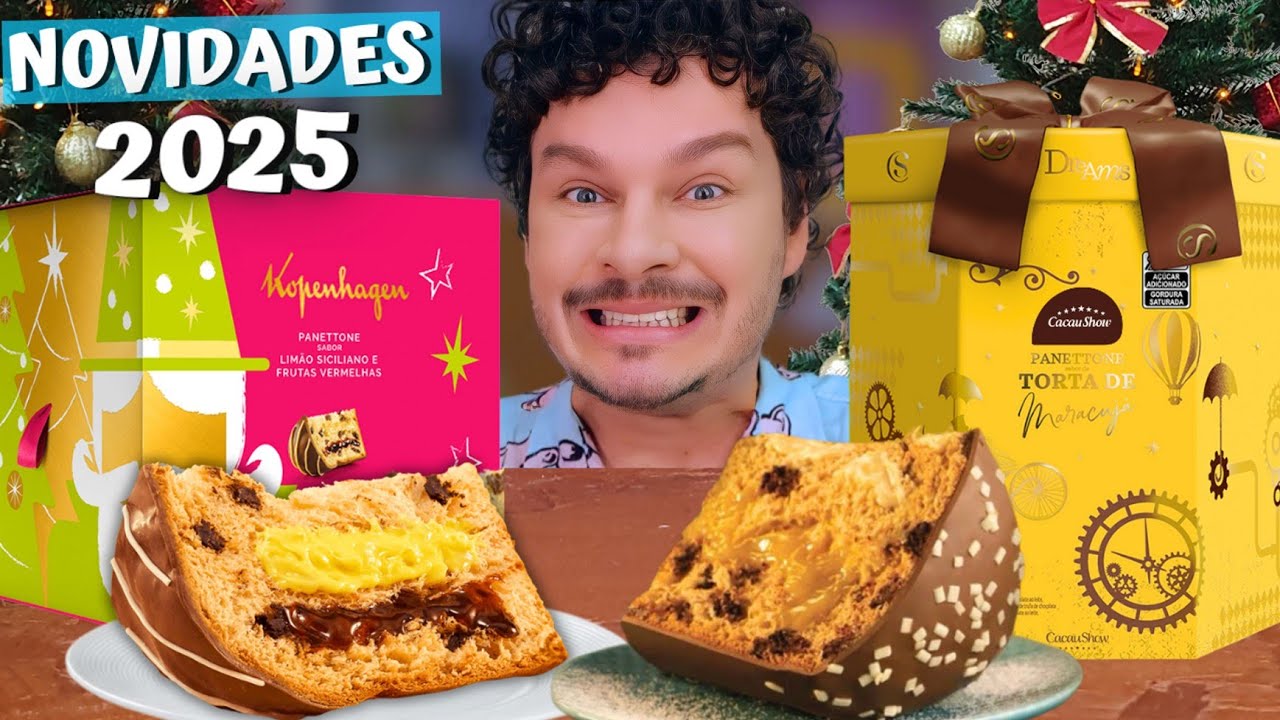 LANÇAMENTOS DE PANETONE 2025 DA CACAU SHOW E KOPENHAGEN - Vale a pena?