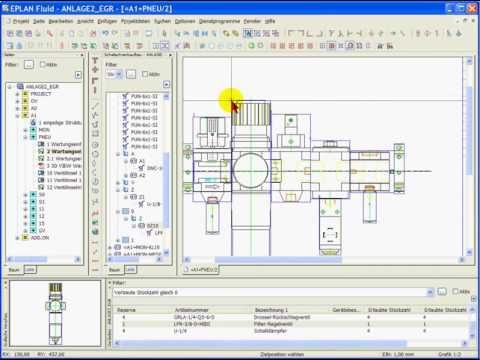 Tutorial EPLAN Fluid   Aufbauzeichnungen und Montageplattendarstellungen  Projektieren in 2D