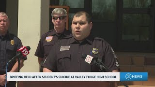 Parma Heights police give update after student dies in self-inflicted shooting at Valley Forge