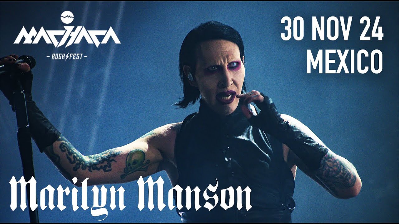 Concierto Marilyn Manson Monterrey Mexico 30 Noviembre 24 En Vivo Live Tour 2024 Machaca Rock Fest