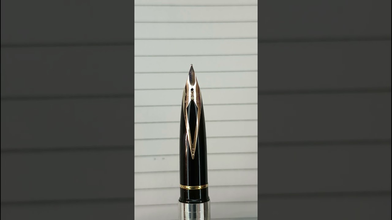 Sheaffer Targa 1006 STERLING SILVER CHEQUERED CT CLASSIC fountain