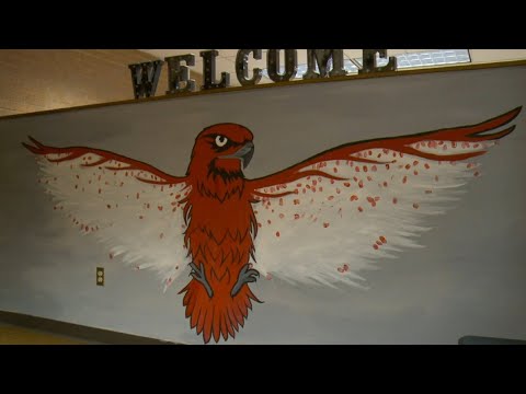 Bountiful High School mural showcases new mascot