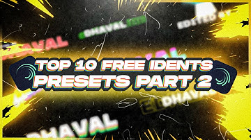 TOP 10 FREE IDENTS PRESETS 2021 PART 2 #ident #pack #vfxpack
