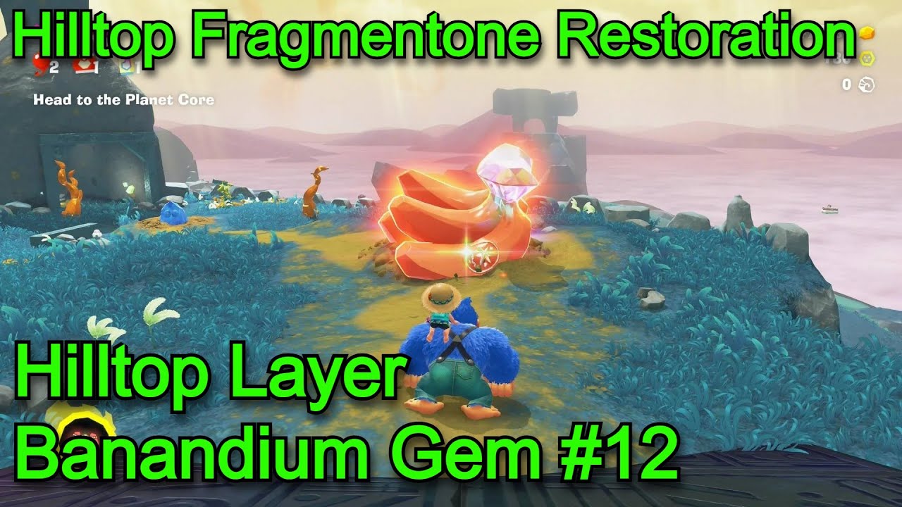 Donkey Kong Bananza - Hilltop Layer Banandium Gem #12 - Hilltop Fragmentone Restoration