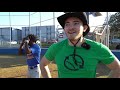 I raced a high school baseball team after fixing all their gloves!