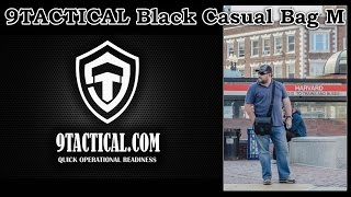 Details Covert Carry Messenger Bag M - 9TACTICAL Black Casual Guide