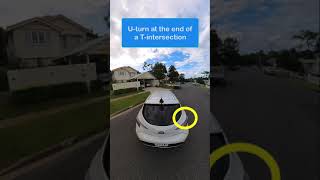 How to do U-turn at the end of a T-intersection