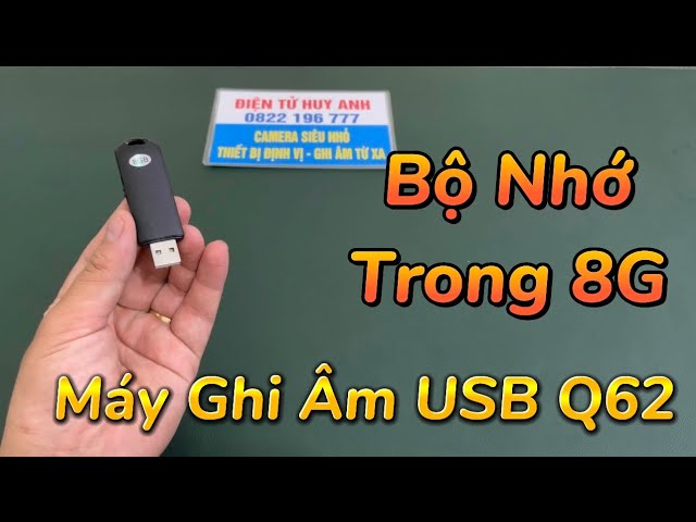 " MÁY GHI ÂM GIÁ RẺ " Máy Ghi Âm Ngụy Trang USB Q62 Hỗ Trợ Lọc Âm 4.1 Bộ Nhớ 8G