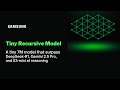 A tiny 7 Million parameter model just beat DeepSeek-R1, Gemini 2.5 pro, and o3-mini at reasoning ..