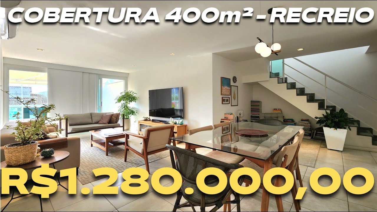 COBERTURA DE 400m² - RICARDO MARTINS IMÓVEIS RJ.