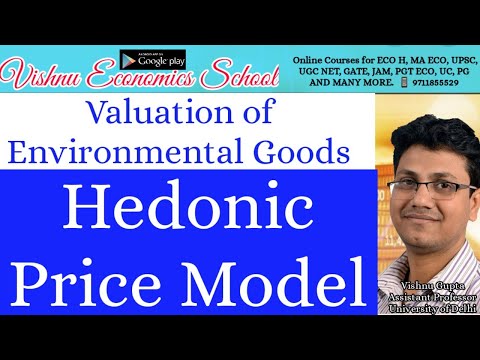Hedonic price model | revealed preference method | Environmental economics | ugc net