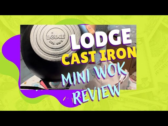 Lodge L9MW 9 Pre-Seasoned Mini Cast Iron Wok