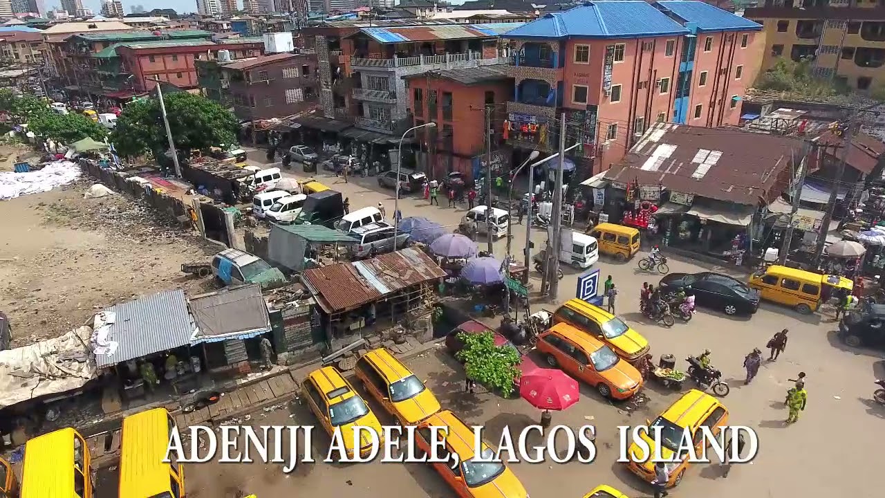 LAGOS ISLAND 2021: DRONE SHOT OF ADENIJI ADELE AXIS