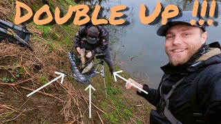 Fishing with Matt - Double Up !!! Early Spring River Chub and Pike !!!