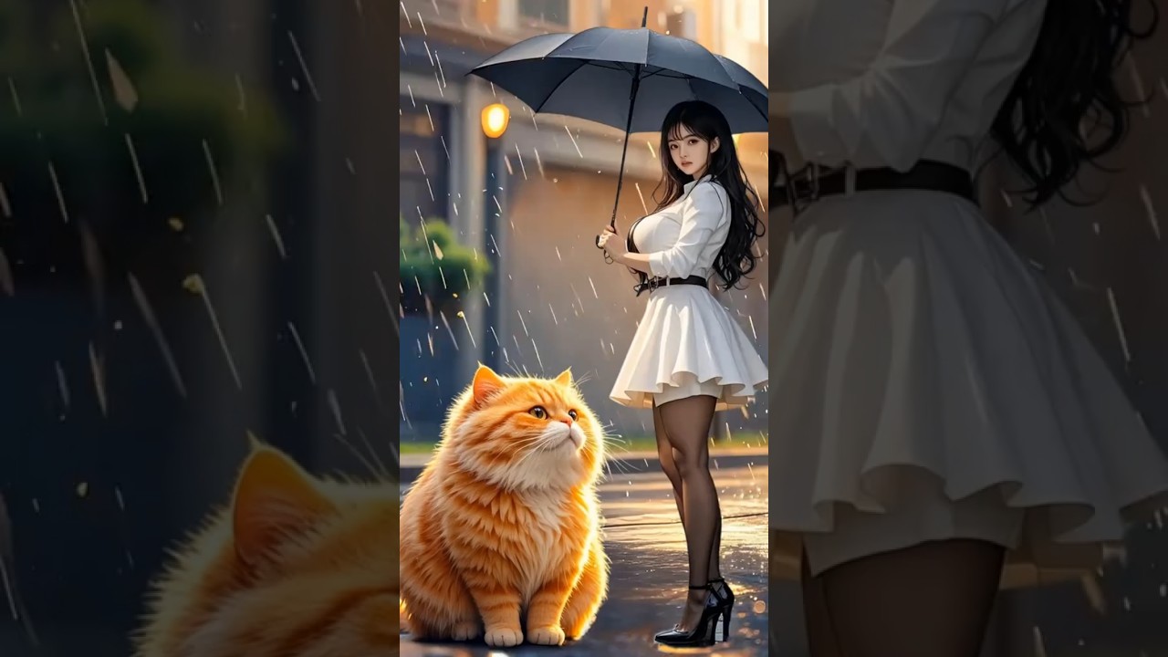 The Little Girl Who Helped a Stray Cat 