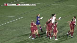 Harvard Women's Soccer Blanks Boston U. in 1-0 Win
