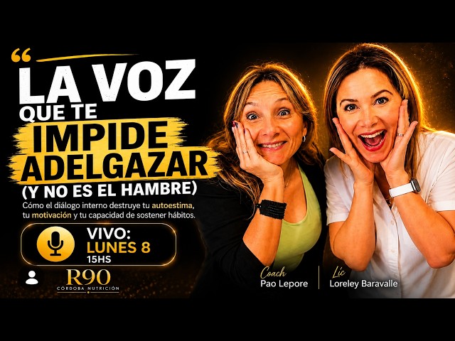 En este vivo te ayudamos a que detectes las  voces internas que  FRENAN TU PROGRESO