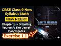 Class 9  New NCERT Math Book Ganita Manjari | Chapter 1 -- Orienting Yourself | Ex 1.1 Solution |