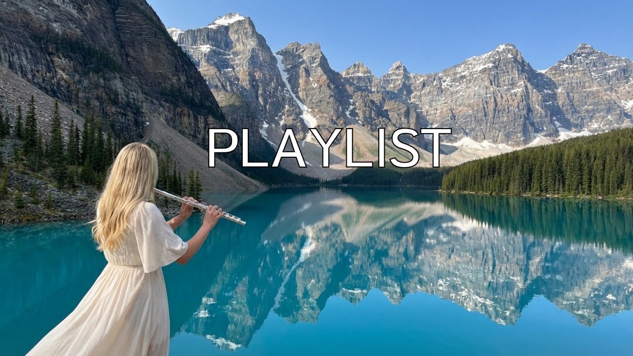 Emerald Silence | Peaceful Flute Music by an Alpine Lake | Relaxing Nature Soundscape