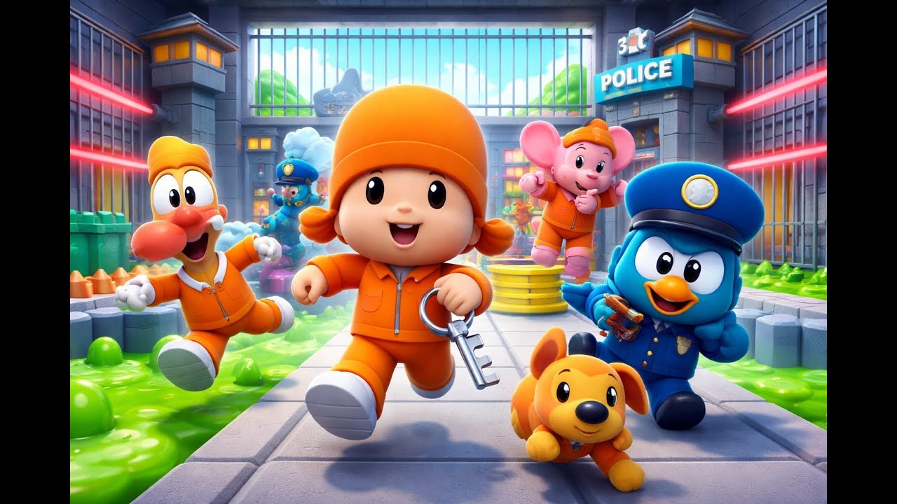 😱 ¡Pocoyó escapando de la PRISIÓN! Prison Run