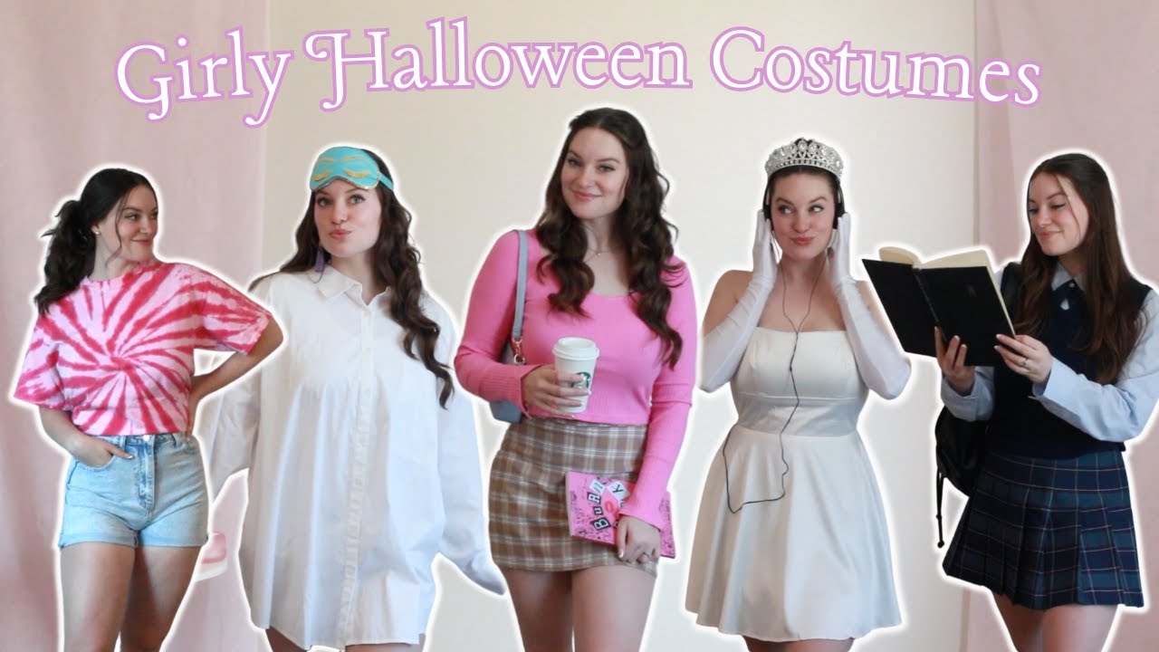 Girly Halloween Costumes// especially for brunettes - YouTube