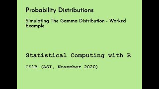 Famous Simulating The Gamma Distribution - Worked Example Net Worth