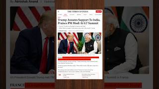 Trump’s Big Message for India #pmmodi #g7_summit