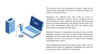 4 Tips to Lower Turnover Rates in the IT Maintenance Industry