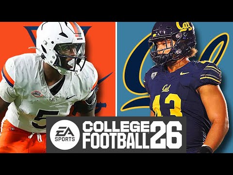 Virginia (3-5) at California (4-4) - Week 10 Simulation (EA College Football 26)