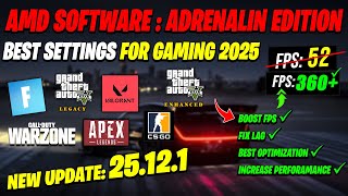 Amd Software Adrenalin Edition New Update 25.12.1 Best Setting For Gaming 2025 Amd 25.12.1 Update