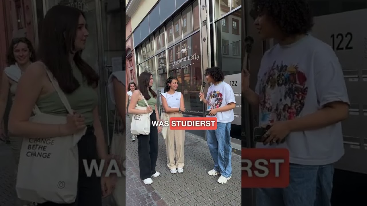 Streetinterview in Heidelberg „wieviele Stunden lernst du in der Woche?“