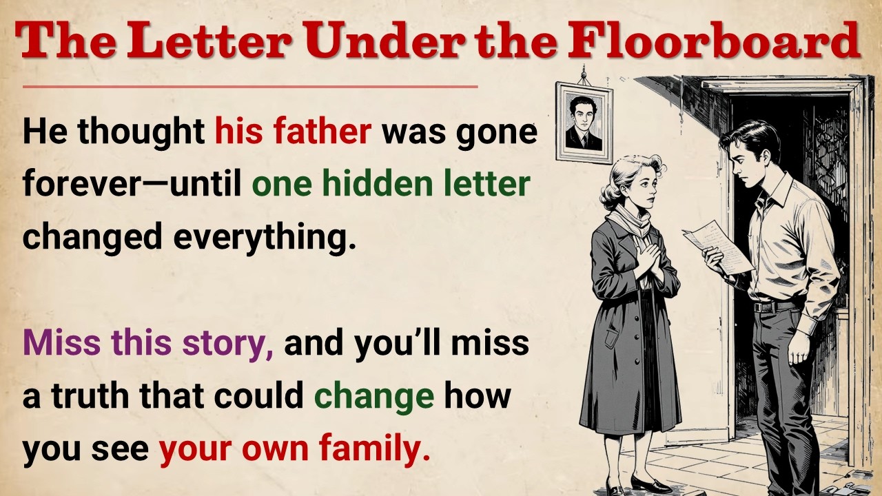 Learn English With Story 🔥 The Letter Under the Floorboard | Level 4 English Listening Practice